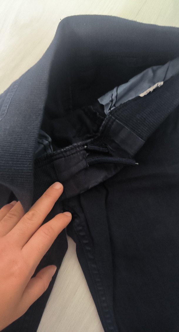 Erkek Çocuk Gri Elastik Bel Rahat Kot Pantolon - Görsel 2