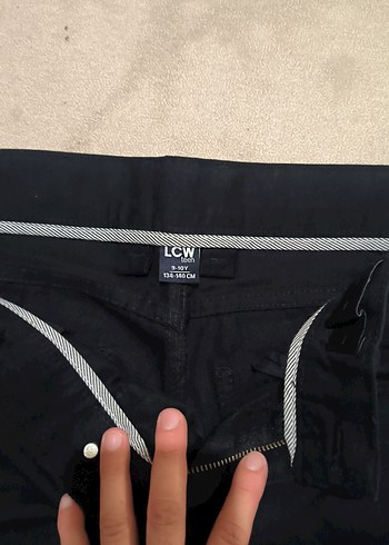 Düz Siyah Kadın Denim Pantolon - Görsel 3