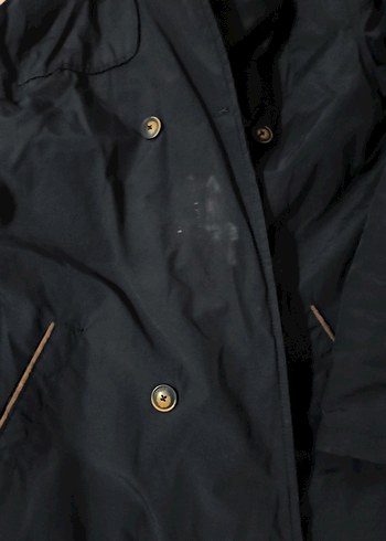 Düğmeli Mavi Erkek Midi Mont - Görsel 4