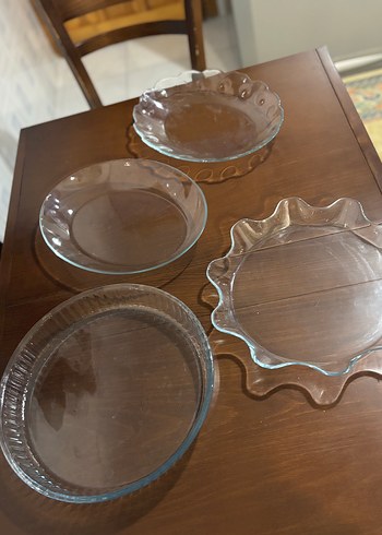 Dört Parça Cam Fırın Kabı Seti ve salata kaseleri - Görsel 12