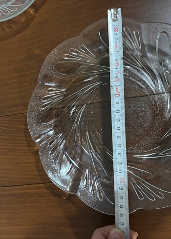 Vintage Desenli Cam Tabak Seti 15 parça - Görsel 4