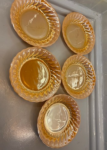 Turuncu tabaklar 5 parça - Görsel 5