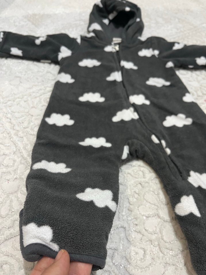 Kapüşonlu Bebek Tulum  1-2 aylık bebişler için - Görsel 2