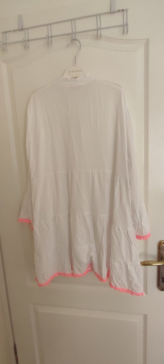 uzun kollu pareo, plaj elbisesi - Görsel 3