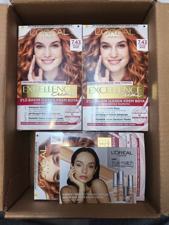 L'Oréal Excellence Creme 7.43 Sultan Bakırı Saç Boyası - Görsel 2