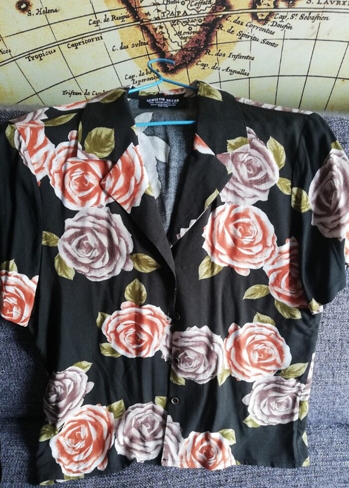 Çiçek Desenli Yazlık Gömlek  - Görsel 4