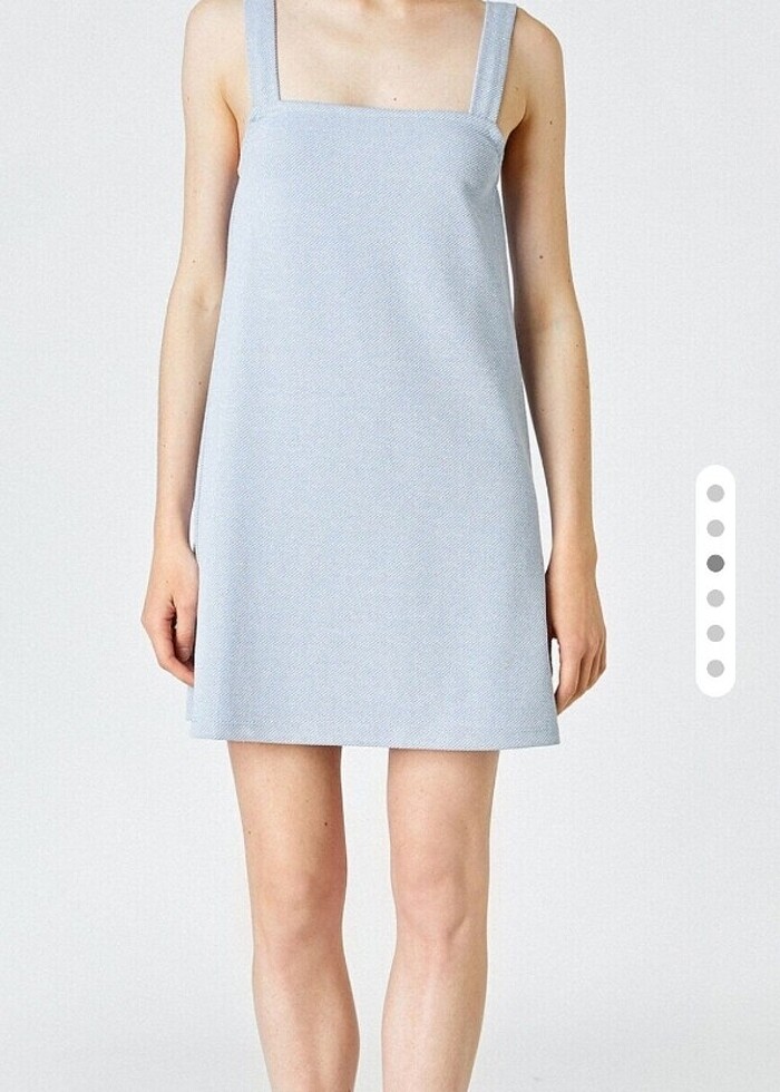 Koton Askılı Mini Mavi Elbise - Görsel 2