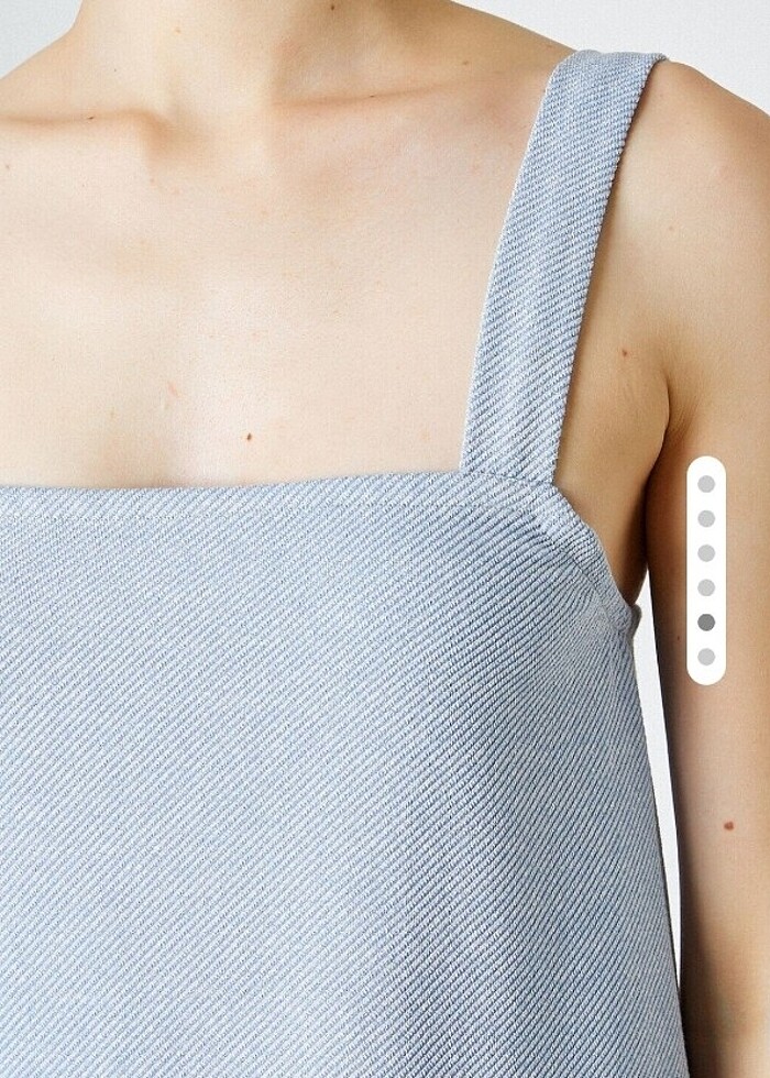 Koton Askılı Mini Mavi Elbise - Görsel 3