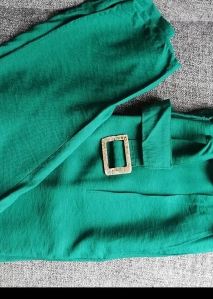 Yüksek Bel Kumaş Pantolon - Görsel 3