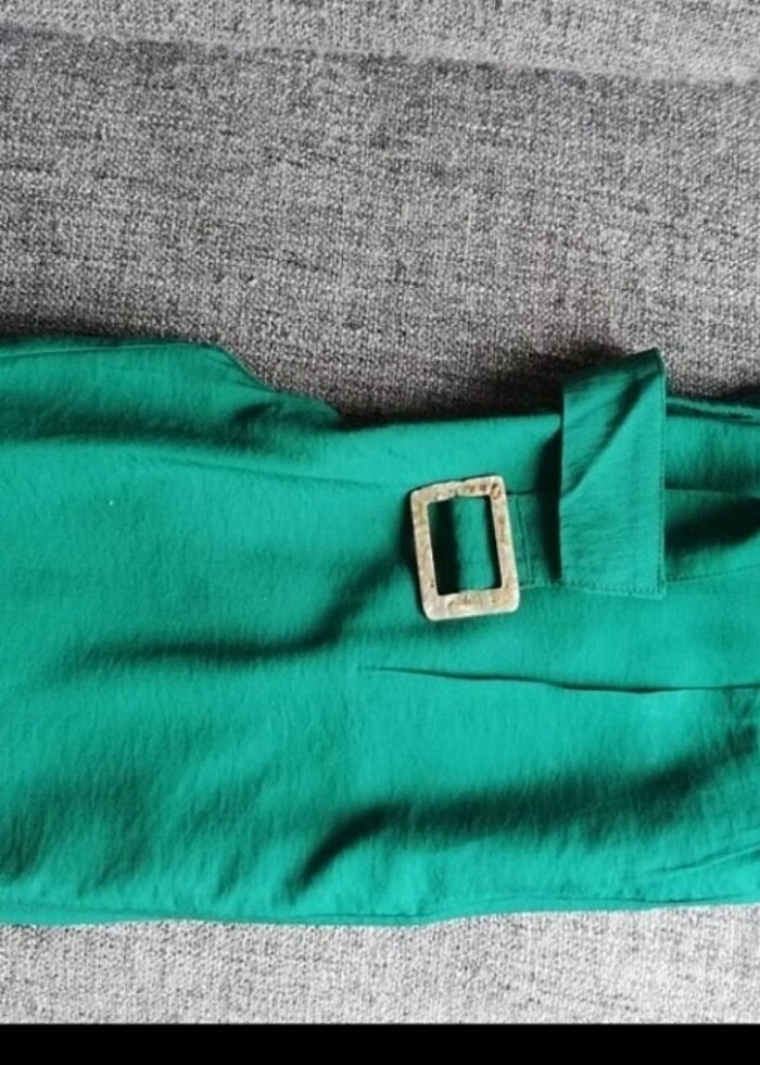 Yüksek Bel Kumaş Pantolon - Görsel 4