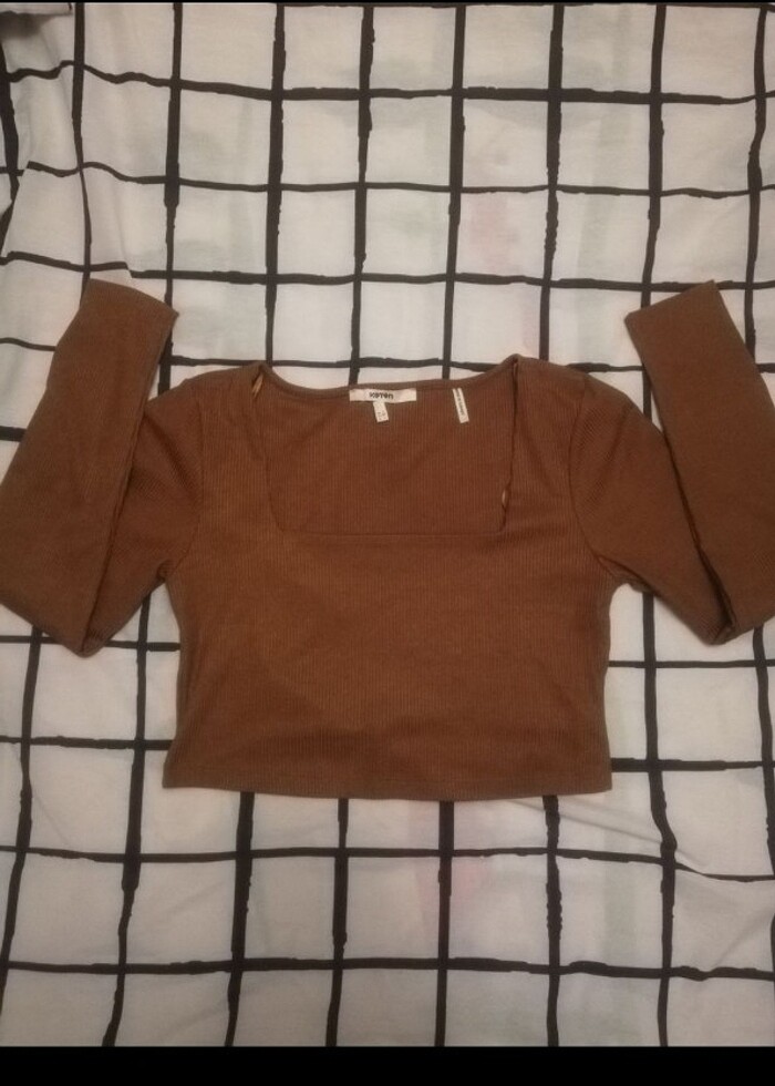 Koton Crop Bluz - Görsel 2