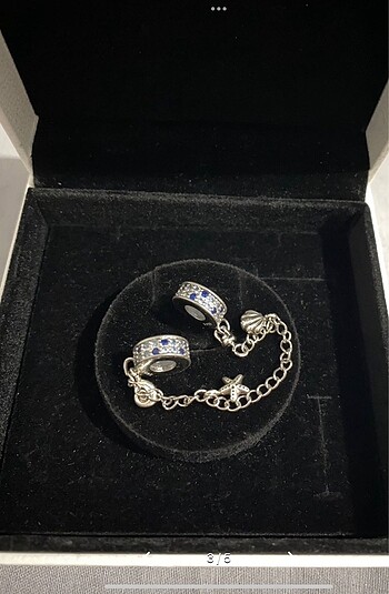Pandora charm 925 gümüş güvenlik zinciri