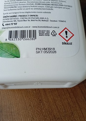 Homm Clean Konsantre Bulaşık Deterjanı 500ml - Görsel 2