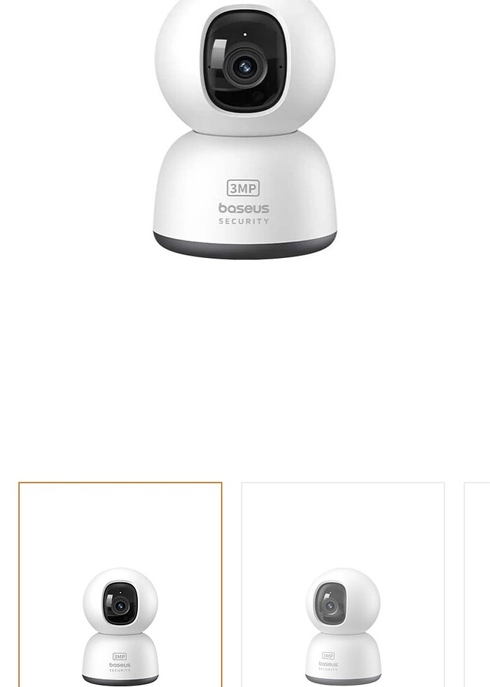 Baseus Security P1 Lite Indoor 2K 3MP Wi-Fi Güvenlik Kamerasi Al - Görsel 3