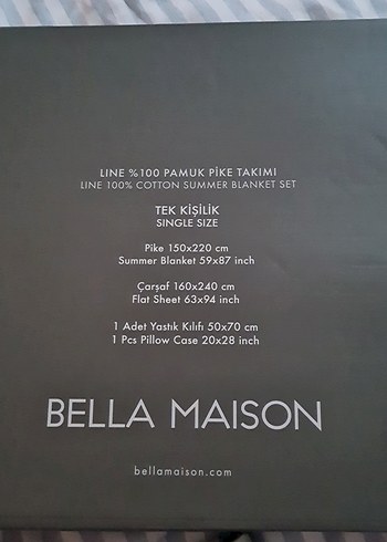 Çizgili Haki beyaz Pamuklu Yastık Kılıfı Takımı - Görsel 6