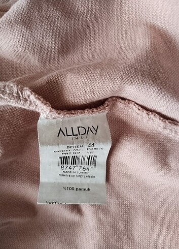 44 Beden ten rengi Renk Polo yaka tunik 