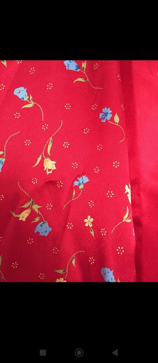 Uzun Kırmızı Bohem Kadın Sabahlık - Görsel 4