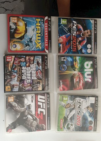 PS3 Oyun Seti: Blur, PES, GTA ve Diğerleri Arızalı ps3