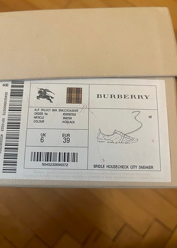 Burberry Siyah Kadın Spor Ayakkabı - Görsel 5