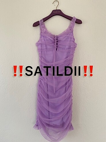 Drapeli tül kısa abiye gece elbisesi
