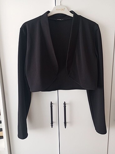 Crop blazer ceket
