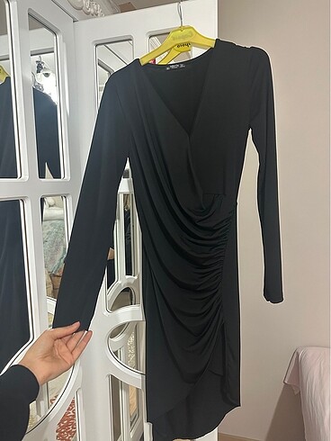 Diğer Siyah ofis elbisesi kalem kesim