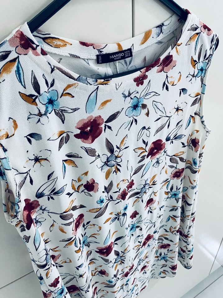 Çiçek Desenli Kolsuz A kesim Hamile elbisesi - Görsel 3