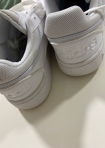 Beyaz Adidas Hoops 3.0 unisex Spor sneakers - Görsel 5