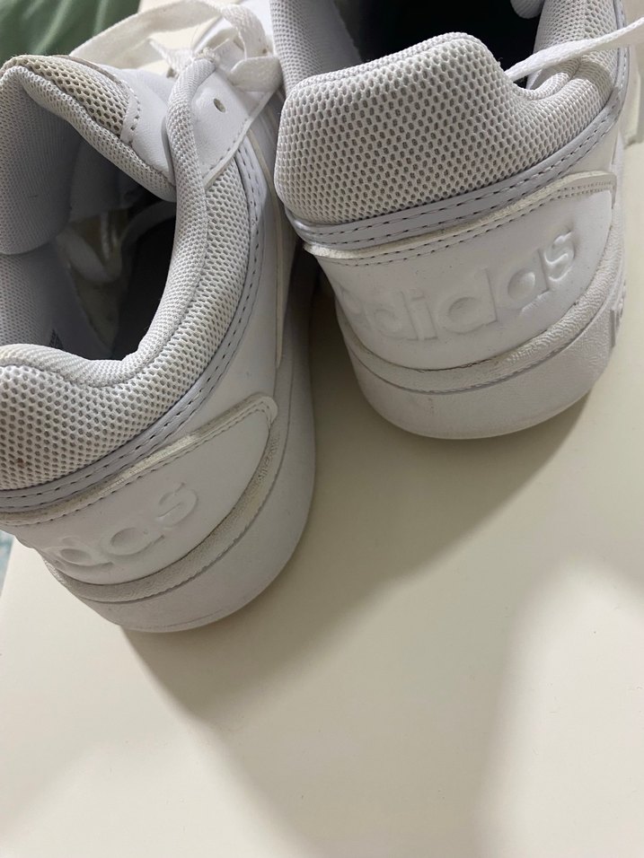 Beyaz Adidas Hoops 3.0 unisex Spor sneakers - Görsel 5