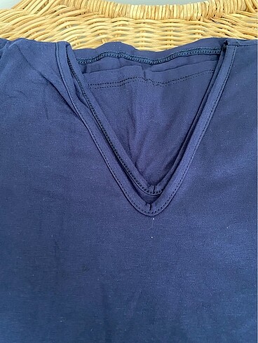 Viskon basic body önü sırtı V yaka kısa kol - Görsel 5