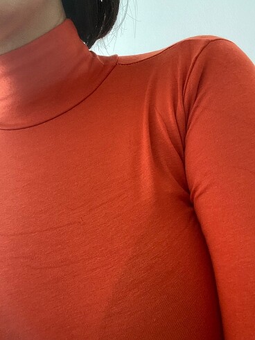 Viskon basic body yarım balıkçı / boğaz dik yaka uzun kol - Görsel 2