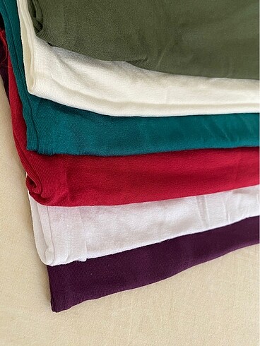 Viskon basic body havuz / U yaka uzun kol - Görsel 5