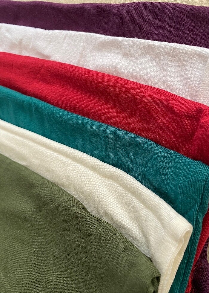 Viskon basic body havuz / U yaka uzun kol - Görsel 4