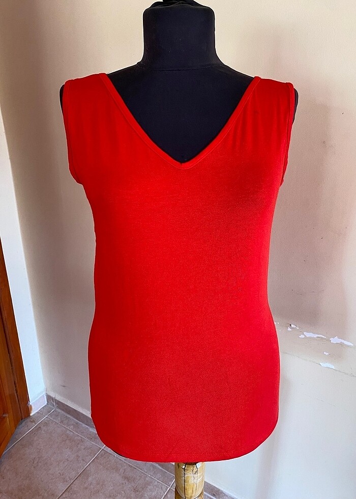 Viskon basic body ön arka V yaka kolsuz - Görsel 2