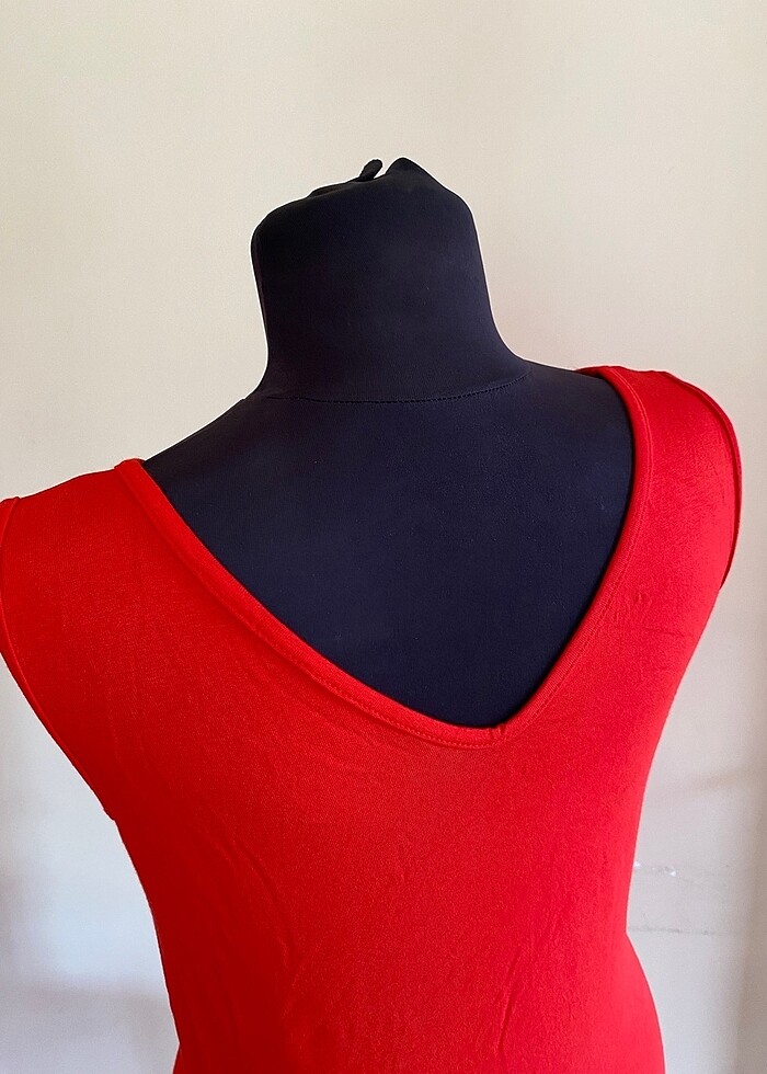 Viskon basic body ön arka V yaka kolsuz - Görsel 4