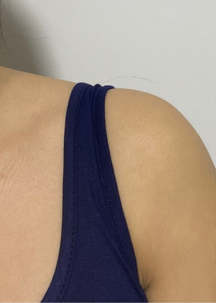 Viskon basic body ön arka / sırtı açık ince askı kare yaka kolsu - Görsel 2