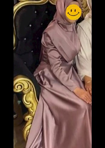 Pembe Drapeli Uzun Abiye Elbise