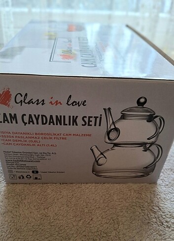 Glass In LoveBorosilikat Cam Çaydanlık