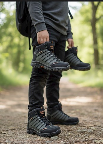 yeşil Kamuflajlı Erkek Outdoor Ayakkabı - Görsel 2