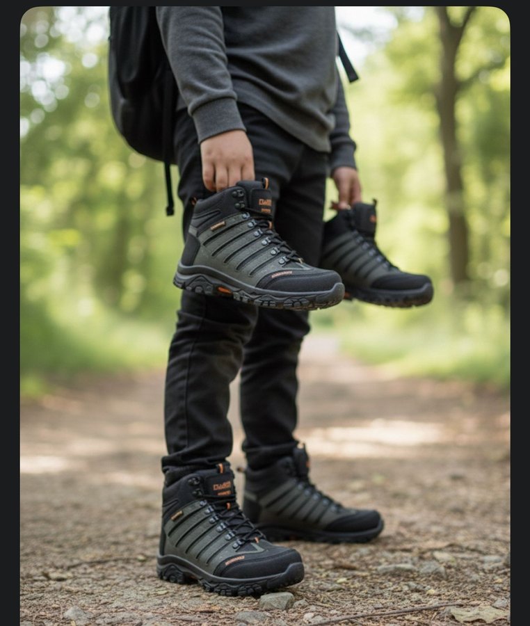 yeşil Kamuflajlı Erkek Outdoor Ayakkabı - Görsel 2