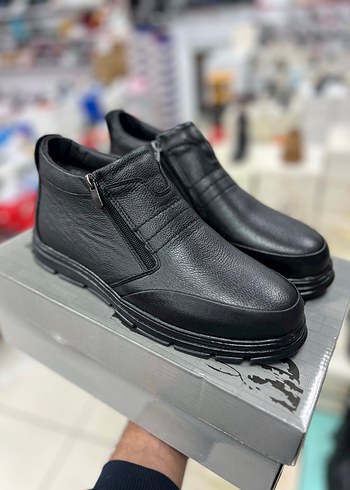 Siyah deri Erkek Kauçuk Bot - Görsel 5