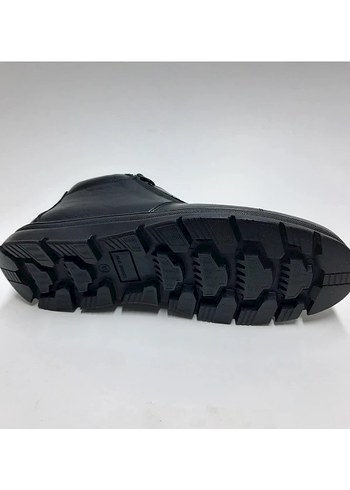 Siyah deri Erkek Kauçuk Bot - Görsel 3