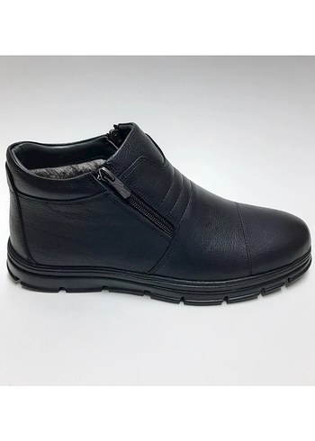 Siyah deri Erkek Kauçuk Bot - Görsel 2