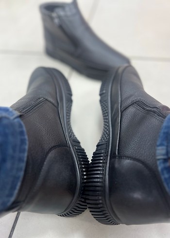 Fermuarlı Siyah Erkek Günlük Bot - Görsel 3