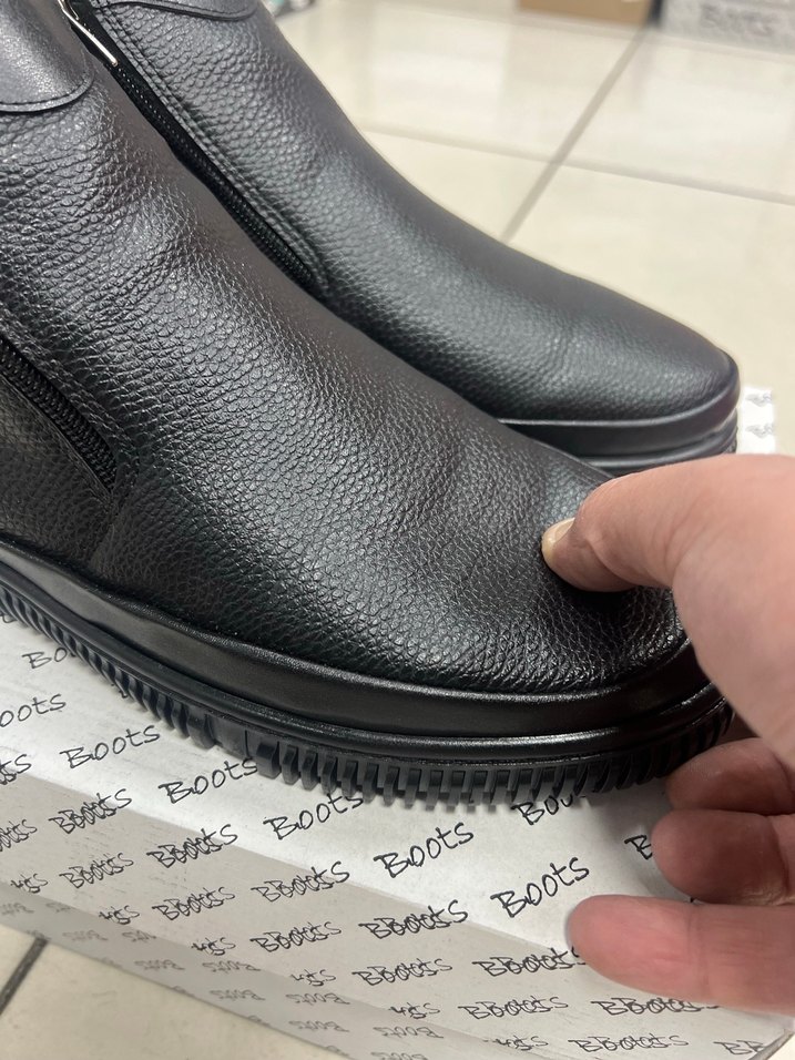 Fermuarlı Siyah Erkek Günlük Bot - Görsel 5