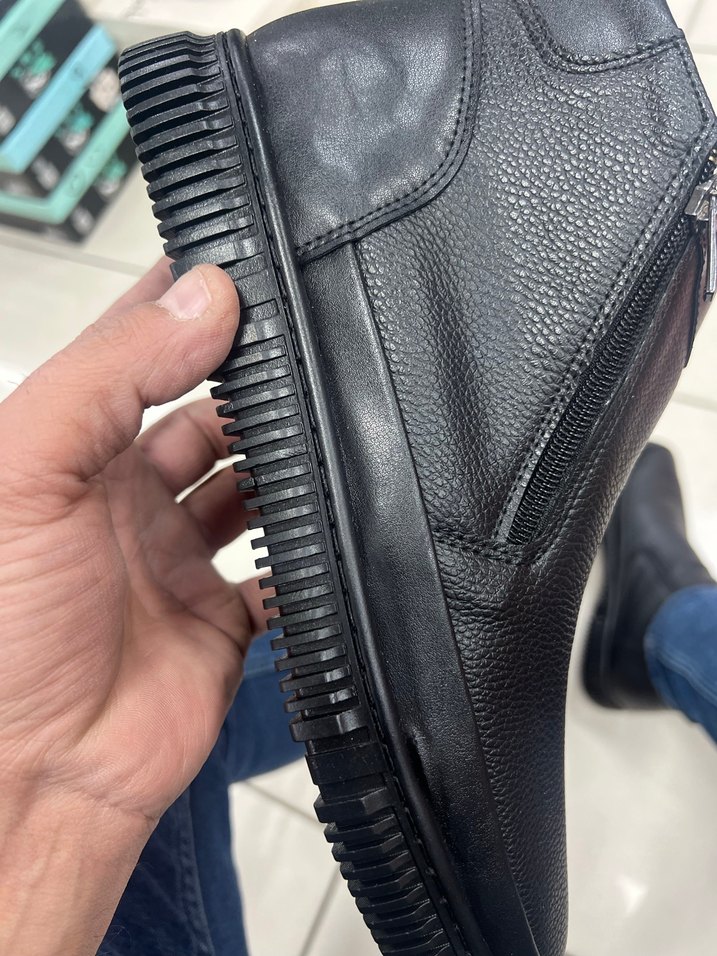 Fermuarlı Siyah Erkek Günlük Bot - Görsel 2