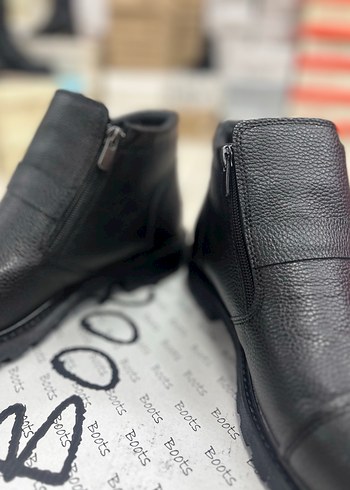 Siyah Tokalı Erkek Sokak Stili Bot - Görsel 6