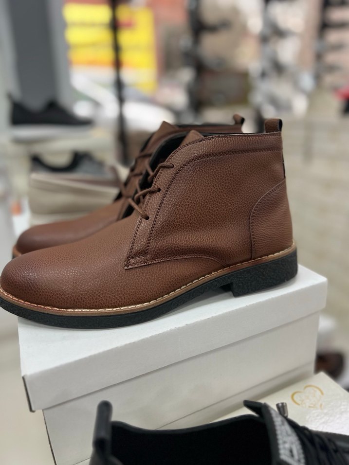 Kahverengi Deri Erkek Günlük Bot - Görsel 5