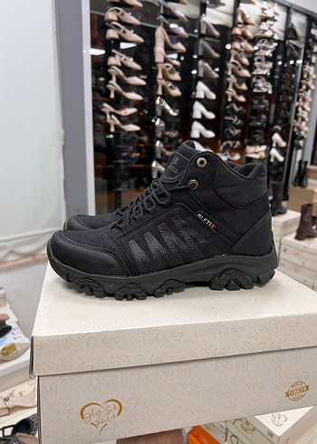 Siyah Bağcıklı Erkek Outdoor Ayakkabı - Görsel 9