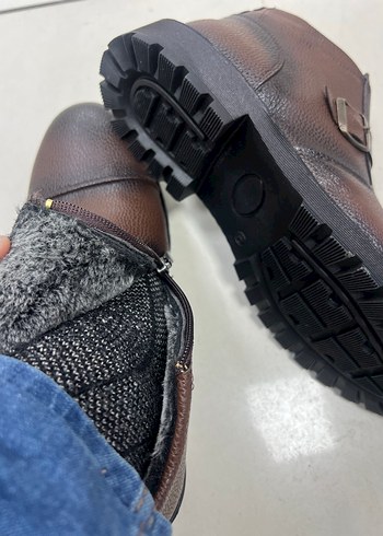 Kemer Detaylı Kahverengi Erkek Deri Bot - Görsel 3